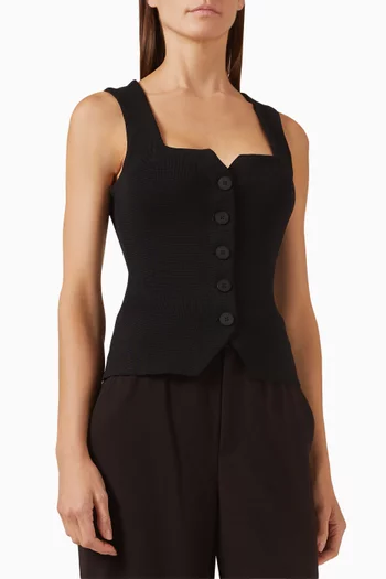 Marisa Vest in Viscose Blend