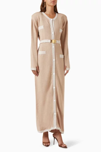 كارديغان طويل بحزام