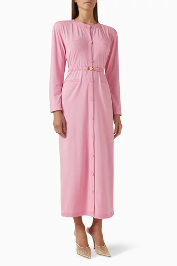 فستان بتصميم كارديغان بحزام