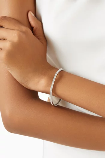 سوار دكسترا معدن مطلي بالروديوم