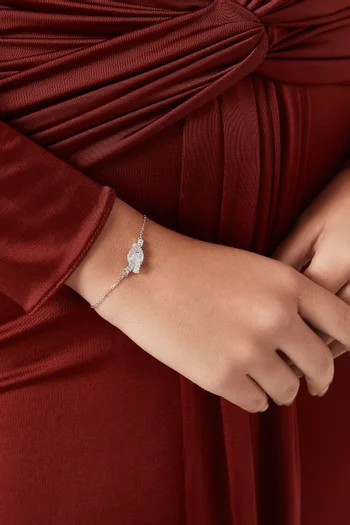 سوار ماتريكس مرصع بالكريستال معدن مطلي بالروديوم