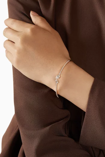 Mesmera Moi et Toi Bracelet in Rose Gold-plated Metal