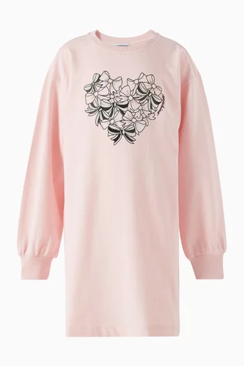 Long-sleeve T-shirt Dress in Jersey