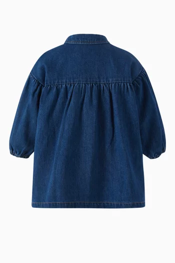 Embroidered Jeans Dress