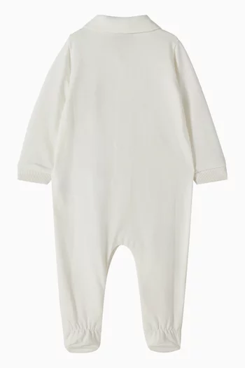 Bear-print Sleepsuit in Cotton