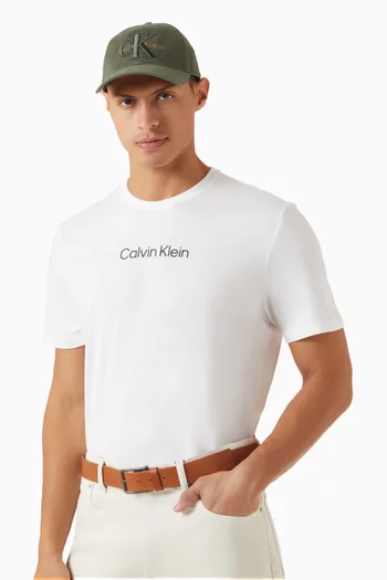 Layered Monogram Logo Graphic Baseball Cap