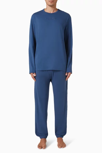 Pyjama Set in Modern Cotton Stretch