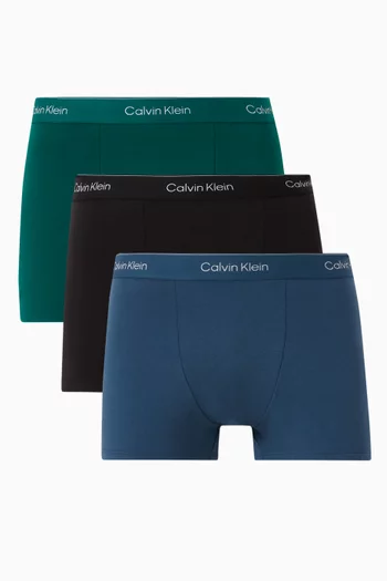 Relaxed Dart Trunks in Icon Cotton Stretch, Set of 3