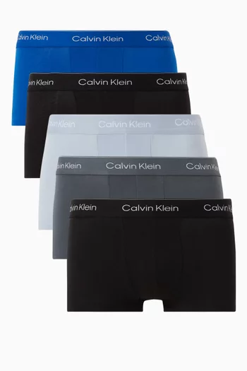Icon Low-rise Trunks in Stretch-cotton, Set of 5