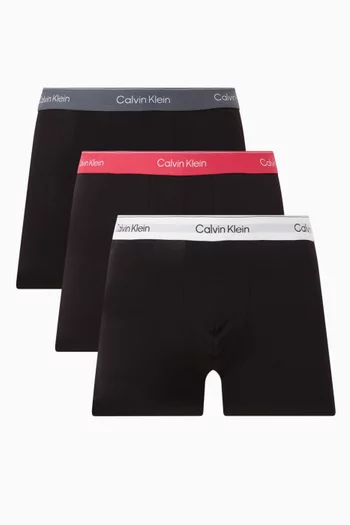 Boxer Briefs in Icon Cotton Stretch, Set of 3