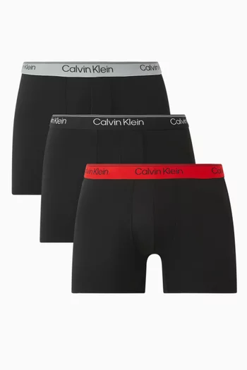 Boxer Briefs in Microfibre Stretch, Set of 3