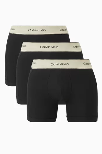 Boxer Briefs in Heritage Cotton Stretch, Set of 3