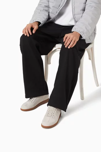 Low Cupsole Lace-up Sneakers in Suede