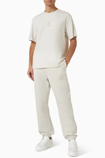 Monogram Logo Sweatpants in Fleece