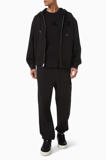 Monogram Logo Sweatpants in Fleece