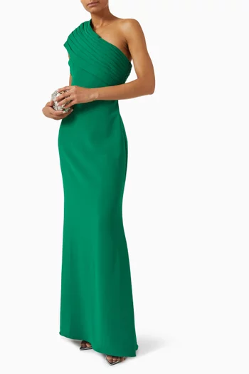 فستان سهرة بكتف مكشوف