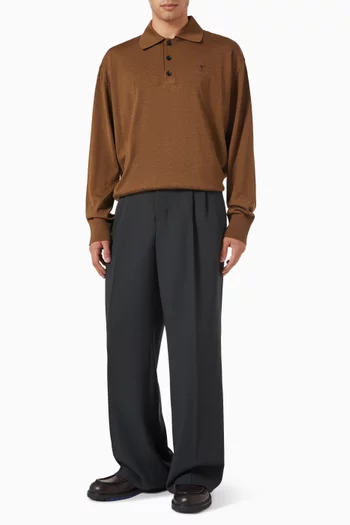 تي شيرت بولو آمي دي كور مزيج صوف