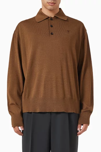 تي شيرت بولو آمي دي كور مزيج صوف