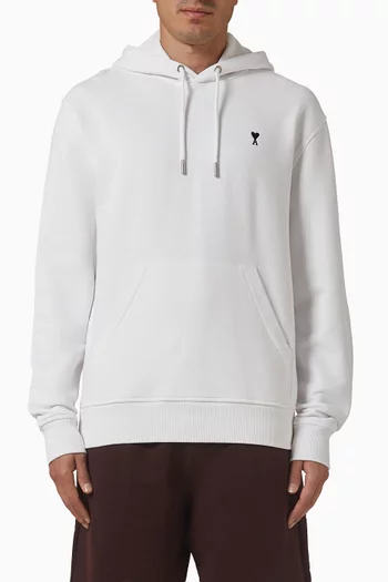 كنزة بغطاء رأس وشعار آمي دي كور بلون مغاير صوف قطني