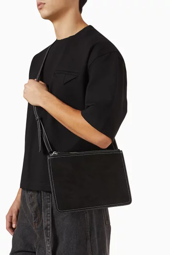 Elio Crossbody Bag in Vegan Suede