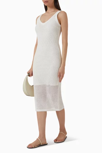 Kayla Crochet Tank Dress in Cotton