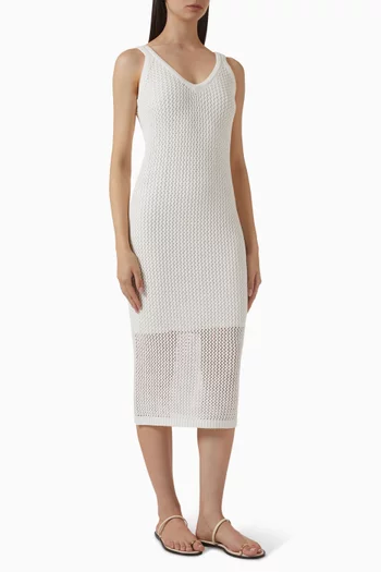 Kayla Crochet Tank Dress in Cotton