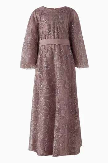 Floral-beaded Dress