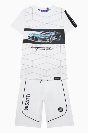 Logo Shorts in Cotton