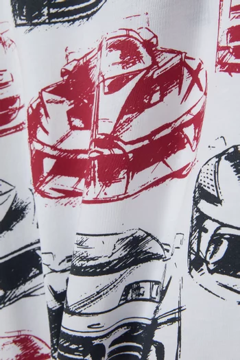 Graphic Print T-Shirt in Cotton