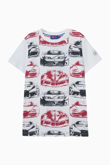 Graphic Print T-Shirt in Cotton
