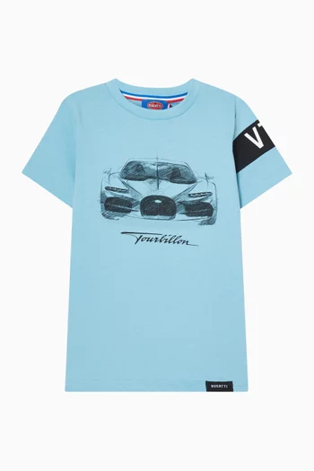 Graphic Print T-shirt in Cotton
