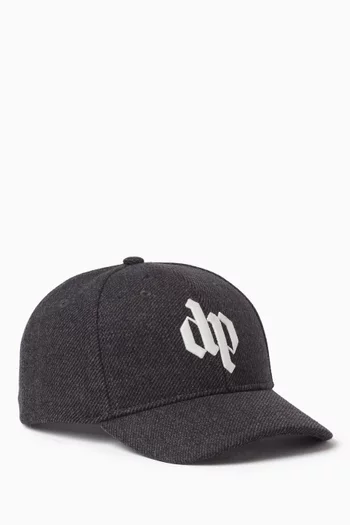 Logo Embroidered Baseball Cap in Cotton