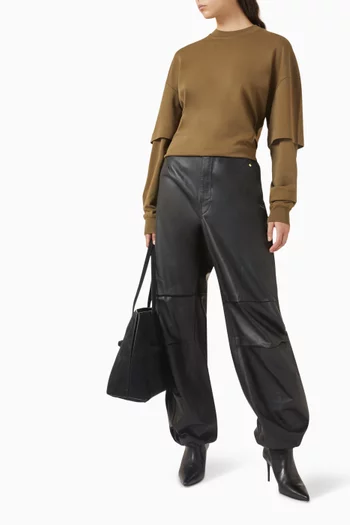 تي شيرت تروي بأكمام مزدوجة