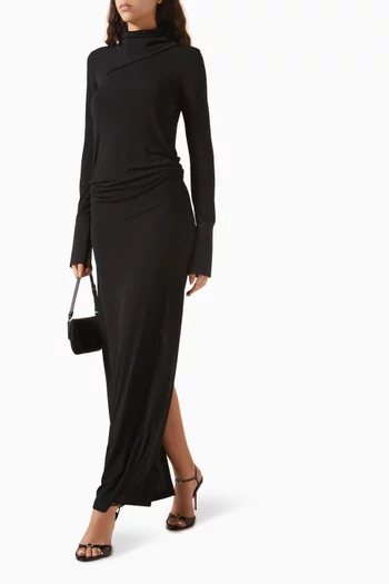 فستان فيليبا بأساور عريضة