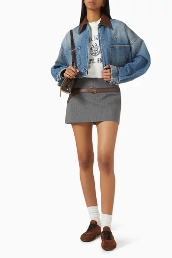 Crop Jacket in Denim