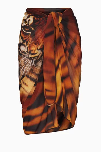 Roberto Cavalli x SKIMS Printed Pareo