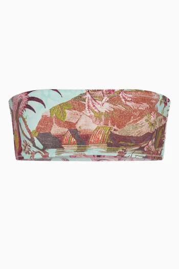 Roberto Cavalli x SKIMS Signature Swim Micro Bandeau Bikini Top