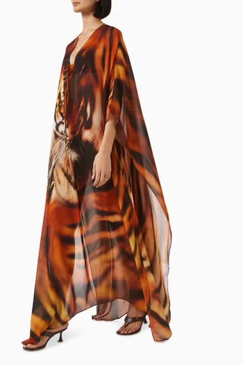 Roberto Cavalli x SKIMS Long Kaftan in Chiffon