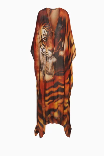 Roberto Cavalli x SKIMS Long Kaftan in Chiffon