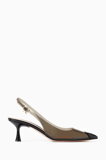 Slingback Pumps in PVC