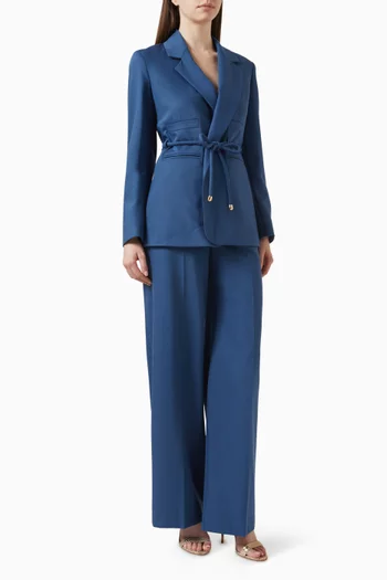 Belted Pant Suit Set