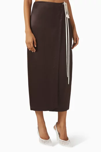 Tie-up Wrap Skirt