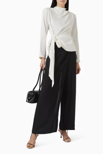 Tie-up Drape Top