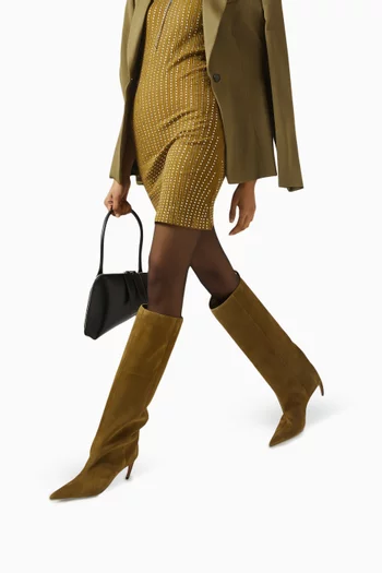 Lea 65 Knee Boots in Suede
