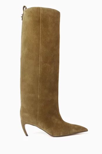 Lea 65 Knee Boots in Suede