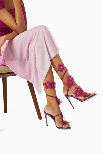 صندل فلورين بكعب 105 مم جلد