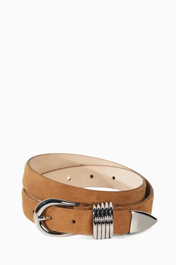 Hollyhock Belt in Suede