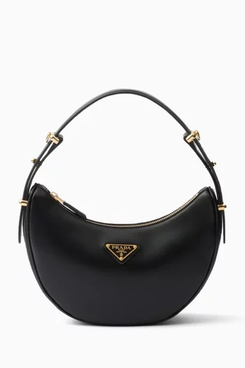 Small Arqué Shoulder Bag in Leather