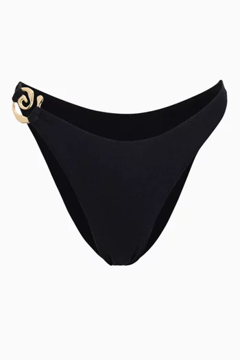 قطعة بيكيني سفلية بحلية حلزونية