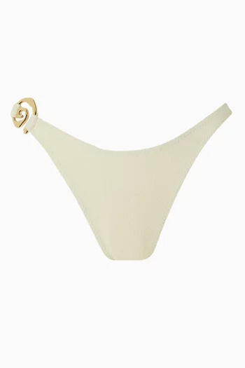 قطعة بيكيني سفلية بحلية حلزونية